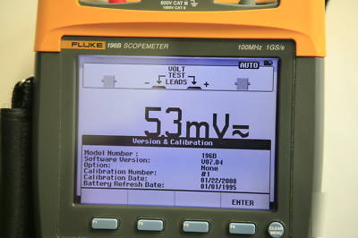 Fluke scopemeter 196B kit with extras oscilloscope 196