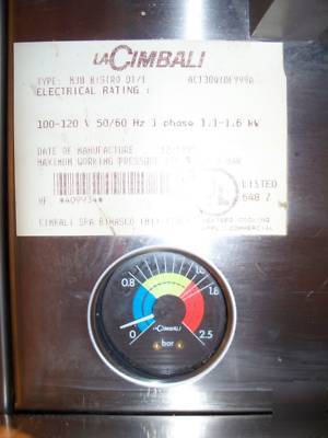 La cimbali M30 bistro cappuccino machine with grinder