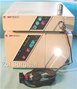 Mp video endoscopy camera with cam head & light source