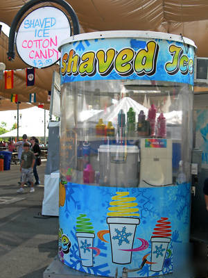 Snowie shaved ice concession trailer snow cones