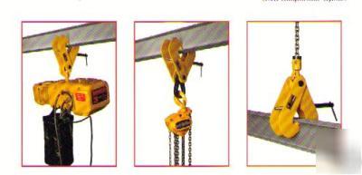 Universal beam clamp, hoist suspender include 1 ton 