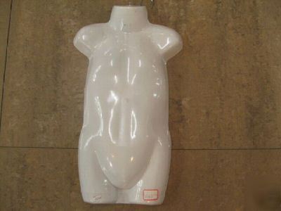 50 white children torso mannequin hanging hook