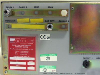 Adc carbon monoxide gas analyzer ADC5300-CM050R-002