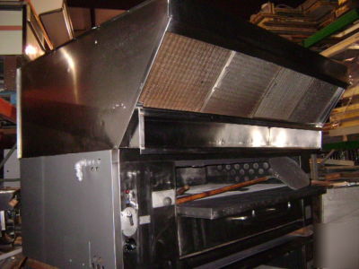 Baker's pride double deck oven / double-stacked w/ hood