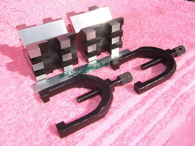 Brown&sharpe 750 b matched pair v-block hardened mint 