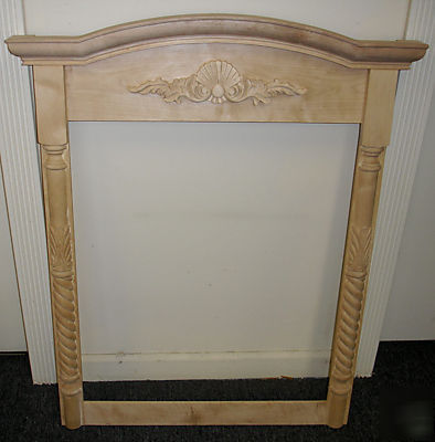Carved detail large decorative mirror frame lot CMS1