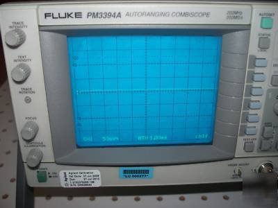 Fluke PM3394A oscilloscope pm 3394 a calibrated scope 