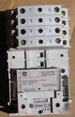 Ge 8-pole expandable lighting contactor CR460B/120 coil