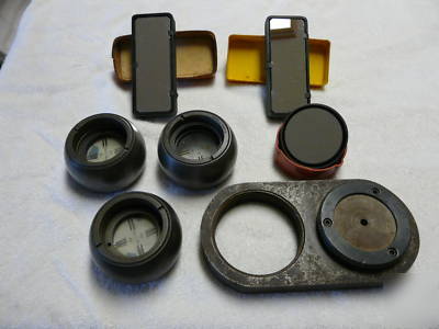 Keuffel & esser 3 spherical adapters & other items