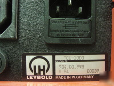 Leybold tcu-1000 temperature controller 