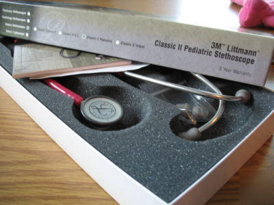Littmann pediatric and adult stethoscope with cover