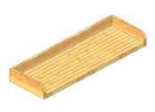 Maple work table top - 24INW x 60INL - joh-SB002V