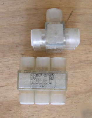 New burndy bibd-250-3 multiple tap connector 