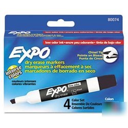 New expo® low odor dry erase markers, four-color ...