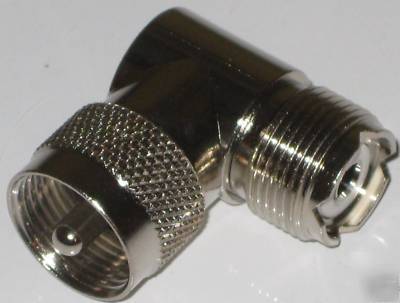 Right angle uhf connector PL259 to SO239