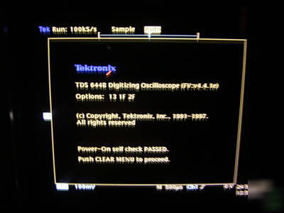 Tektronix TDS644B oscilloscope, digital: 500MHZ