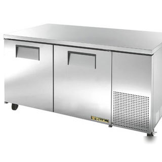 True tuc-67F undercounter freezer, 2 doors, extra deep,