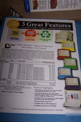 WatershedÂ®/cutless blue letter 2 fastener folder 50CT.