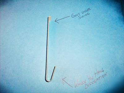 Painted vinyl siding hooks to hang decorations 4/pkg