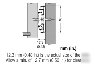 Soft close drawer slide FR5000-ecd.600; 24