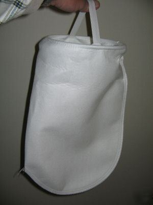 Lot of two (2) 25 micron polyester filter bags (wvo)