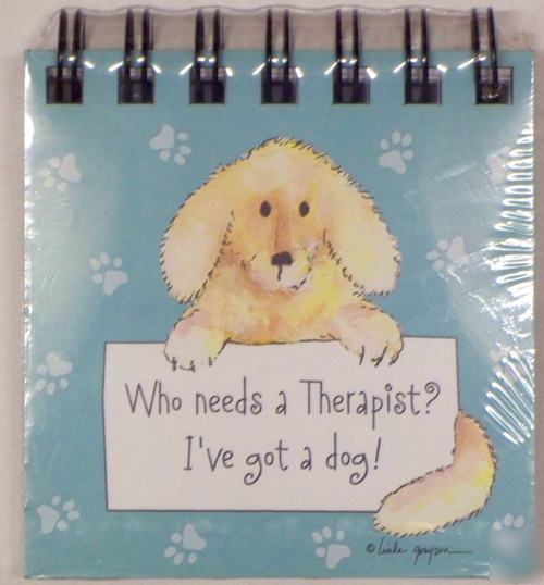 Mini memoswho needs a therapist? i've got a dog noteboo