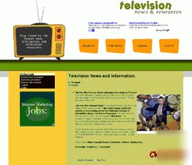 New television s adsense rss website, free domain name.