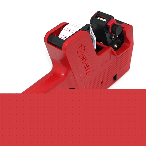 One red price label tag marker pricing gun labeller