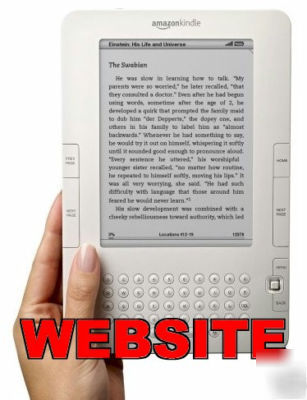 Established kindle 2 ebook reader website business