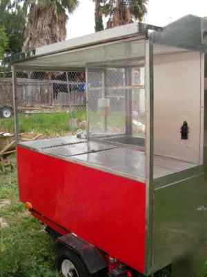 Hot dog fresh fruit trailer cart