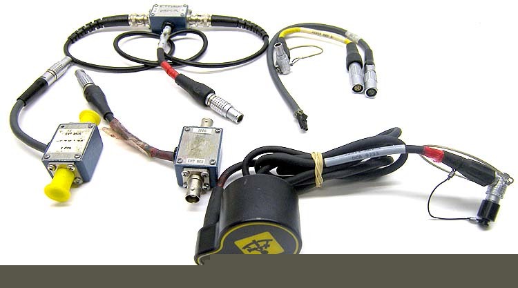 Lot 6 trimble gps navigation cables adapters / survey