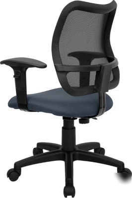 Mesh fabric task chair ergonomic computer desk swivel 