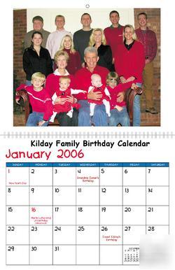 2010 custom personalized photo calendar 12 pictures
