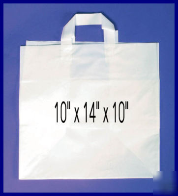 350 - 14X10 paper bags handle white PWG14 multi purpose