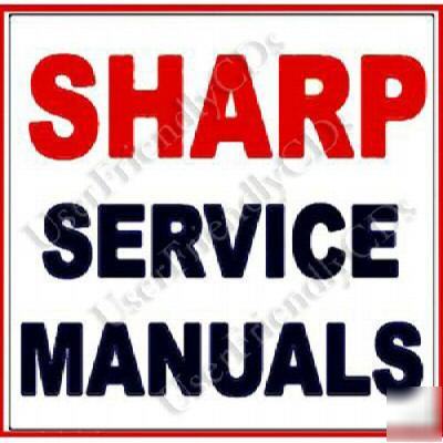 Complete sharp accessories service manuals manual on cd