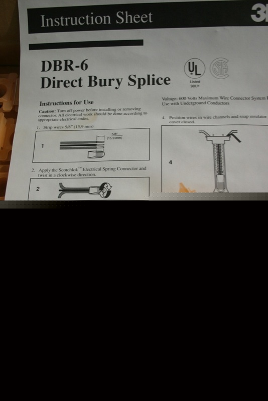 3M dbr-6 bulk direct bury splice kits - 1 case of 100