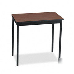Barricks nonfolding utility table with steel legs