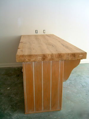 Countertop from reclaimed lumber