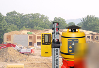Automatic rotating laser level kit w/ tripod & 16FT rod