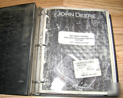 John deere 444J 544J 624J loader o&t technical manual