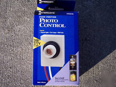 New 4 intermatic K4023C, fixed mount photocell 208-277V 