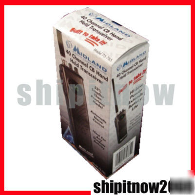 New midland 75-785 40 channel hand held cb radio 75785 
