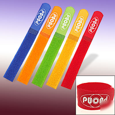 Nylon velcron cable wire straps tie reusable 5PCS