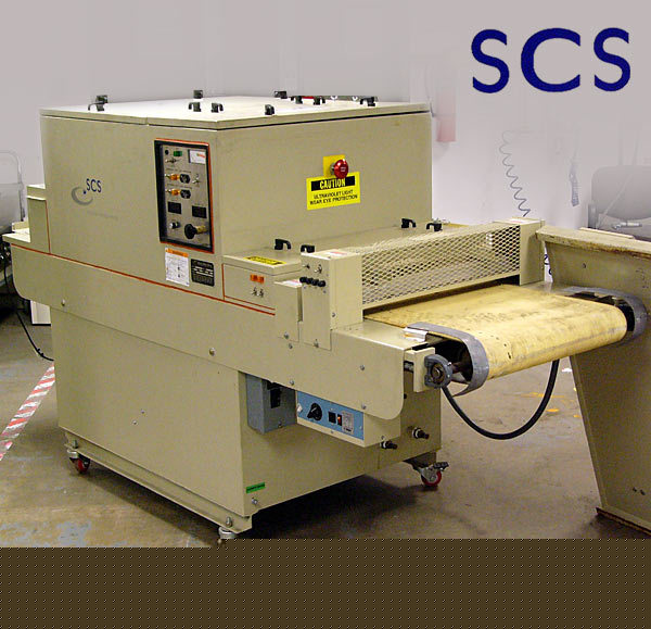 Scs specialty 7001 uv ultraviolet curing conveyor oven