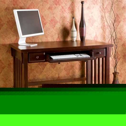 Sei HO9239 - espresso computer desk w/ pullout drawers