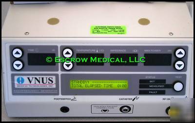 Vnus closure rf radiofrequency generator veins evlt