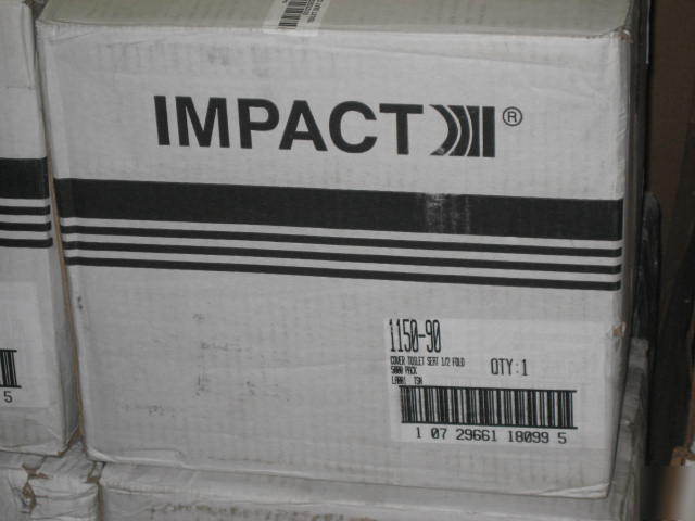 Impact toilet seat covers 1/2 fold 5000 pack