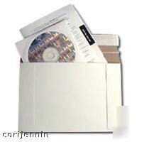 100 6X6 cd/disk mailer rigid envelopes 6 x 6 stay flats