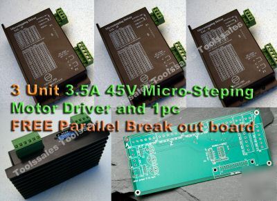3X 3.5A 40V micro stepping cnc motor driver free board