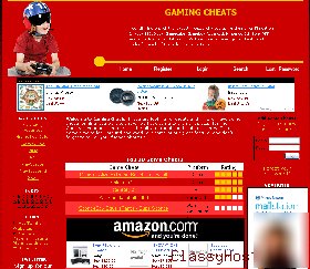 Gaming cheat codes portal with adsense & amazon profit.